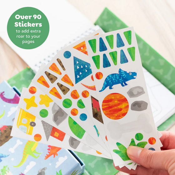 Set de coloriage dinosaures Tiger Tribe kit créatif enfants