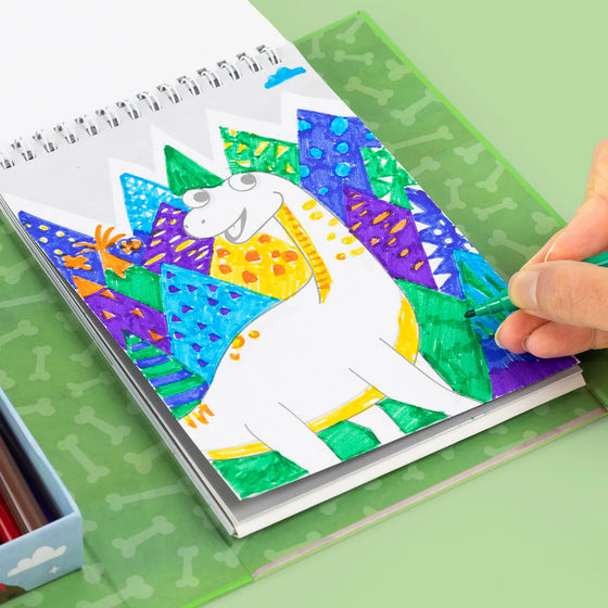 Set de coloriage dinosaures Tiger Tribe kit créatif enfants