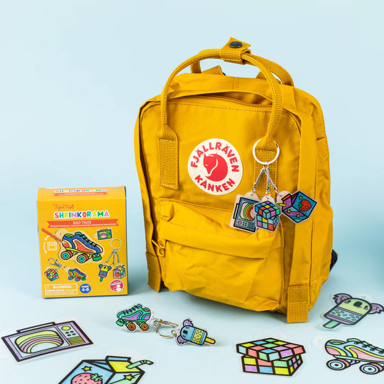 Kit créatif Shrinkorama Bag Tags Tiger Tribe pour fabriquer des porte-clés enfants – Ma Biche concept store
