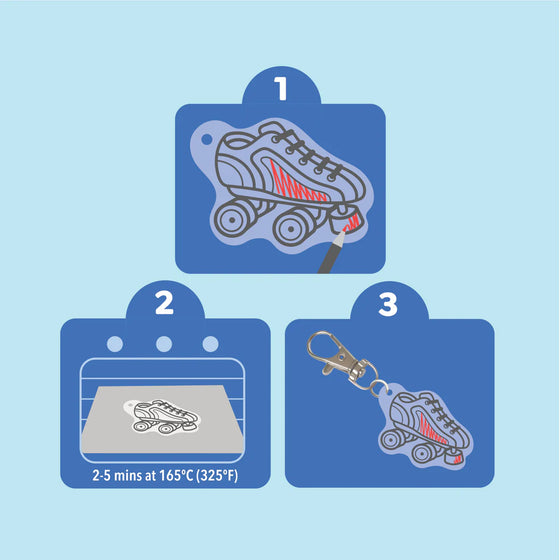 Kit créatif Shrinkorama Bag Tags Tiger Tribe pour fabriquer des porte-clés enfants – Ma Biche concept store