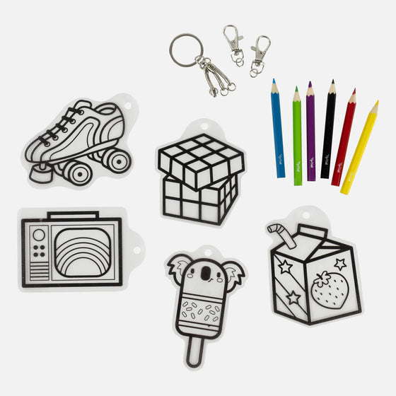 Kit créatif Shrinkorama Bag Tags Tiger Tribe pour fabriquer des porte-clés enfants – Ma Biche concept store