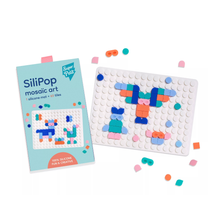  Jeu créatif SiliPop Mosaic Art blanc Super Petit avec tuiles colorées en silicone à assembler