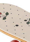 Skateboard enfant Konges Sløjd Cherry Navy Dot cerises roues rouges