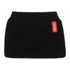 Snood enfant Hello Hossy Cocoon Blacky noir tricoté avec doublure douce blanche