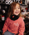 Snood enfant Hello Hossy Cocoon Blacky noir tricoté avec doublure douce blanche