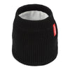 Snood enfant Hello Hossy Cocoon Blacky noir tricoté avec doublure douce blanche