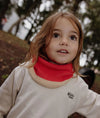 Snood Cocoon Framboise Hello Hossy pour enfant.