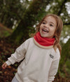 Snood Cocoon Framboise Hello Hossy pour enfant.