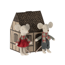  Souris jumeaux en hiver, petite soeur et petit frère, Maileg.