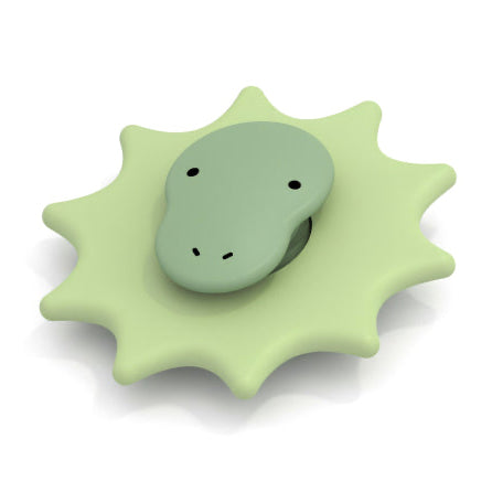Spinner dinosaure en silicone Little L – jouet d’éveil sensoriel bébé