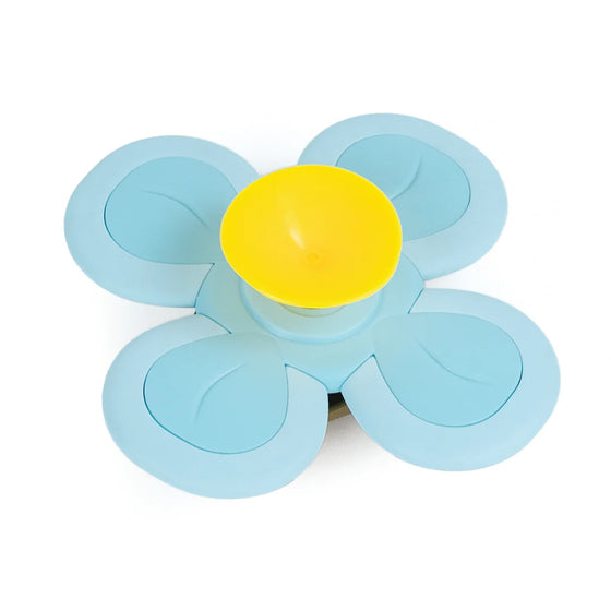 Jouet sensoriel bébé Spinner Ours Tiger Tribe – ventouse d’éveil ourson bleu