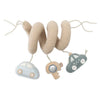 Spirale d’activités bébé en tissu thème voiture On the Go – Jollein, jouet sensoriel pour poussette, cosy ou arche