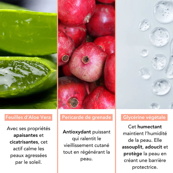 Spray solaire Monjour SPF50+ pour bébé, enfant et famille – ingrédients naturels apaisants