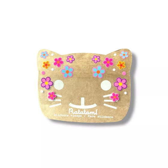 Stickers visage fleurs multicolores pour enfants – Maquillage festif Ratatam chez Ma Biche