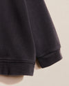 Sweat Baby Love en coton bio garment dye noir pour bébé et enfant - Émoi Émoi.