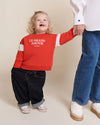 Sweat pour enfant "Le Grand Amour" rouge Emoi Emoi.