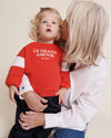 Sweat pour enfant "Le Grand Amour" rouge Emoi Emoi.