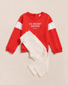 Sweat pour enfant "Le Grand Amour" rouge Emoi Emoi.