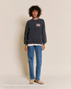 Sweat Mama Love femme en coton bio garment dye gris délavé - Émoi Émoi.