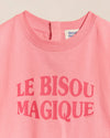 T-shirt enfant "Le Bisou Magique" - Framboise - Emoi Emoi
