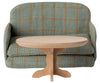 Table basse ovale Maileg en bois – mobilier miniature pour maison de poupée