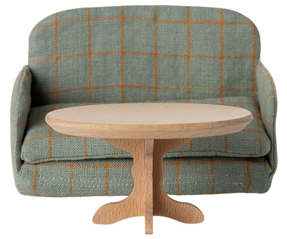 Table basse ovale Maileg en bois – mobilier miniature pour maison de poupée