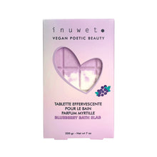  Tablette de bain effervescente lilas parfum myrtille Inuwet