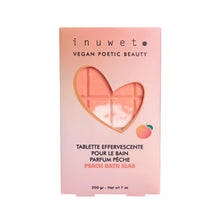  Tablette de bain effervescente rose parfum pêche Inuwet