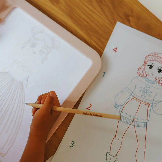 Tablette lumineuse de dessin KidyDrawi rose Kidywolf