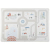 Tapis de jeu enfant avec circuit route train ville et véhicules