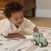 Tapis de jeu enfant avec circuit route train ville et véhicules