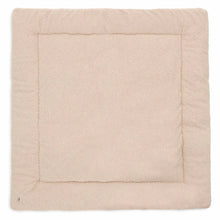  Tapis de parc Jollein 100x100 cm bouclé Naturel – tapis bébé moelleux et doux pour parc ou coin jeu