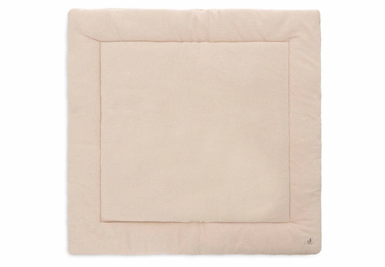 Tapis de parc Jollein 100x100 cm bouclé Naturel – tapis bébé moelleux et doux pour parc ou coin jeu