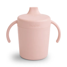  Tasse d’apprentissage avec anses et bec verseur en plastique PP blush Mushie – Concept store famille