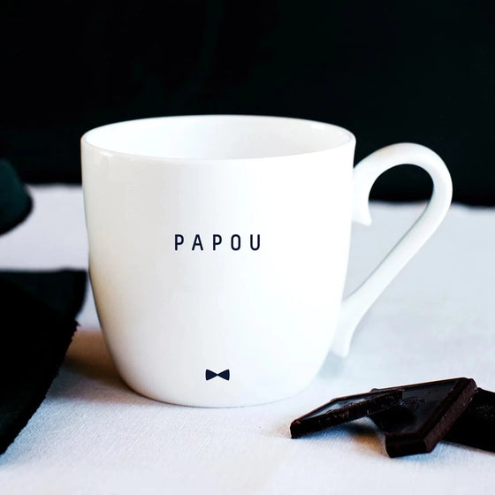 Tasse en porcelaine "Papou" Emoi Emoi.