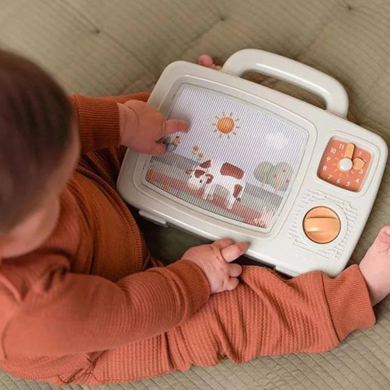 Télévision musicale rétro bébé avec manivelle – Little Dutch