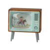 Télévision miniature vintage Maileg pour souris avec écran illustré
