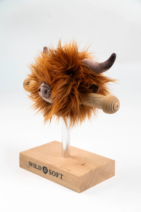 Tête de vache écossaise Wild & Soft pour vélo et trottinette enfant
