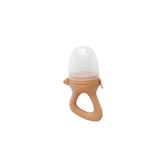 Tétine grignoteuse bébé en silicone couleur caramel Zakuw