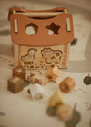 Tiny Barn Mrs Ertha puzzle éducatif ferme avec animaux et formes à encastrer