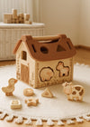 Tiny Barn Mrs Ertha puzzle éducatif ferme avec animaux et formes à encastrer