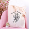 tote bag maman d amour sac cadeau maman illustration fleurs