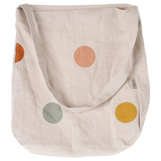 Tote bag à pois en coton Maileg.