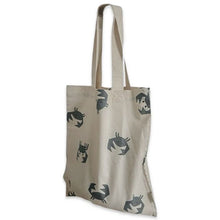  Tote bag en coton naturel avec motifs de petits crabes gris - sac enfant ludique et écologique LIEWOOD