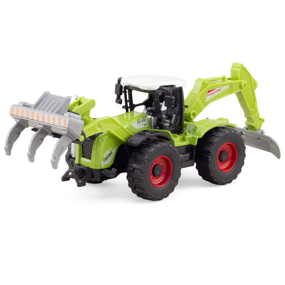 Tracteur de chantier miniature vert Ulysse
