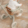 Tricycle évolutif 4-en-1 vert sauge Little Dutch – draisienne et vélo pour enfant