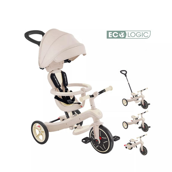Tricycle évolutif éco 4-en-1 Globber beige coconut