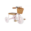 Tricycle en métal et bois, rose, Banwood.