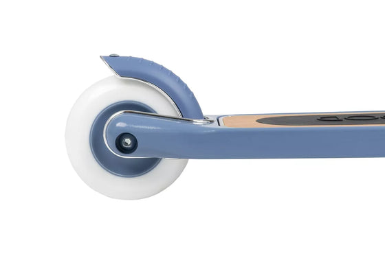 Trottinette 2 roues Banwood bleu - trottinette enfant design avec panier en osier