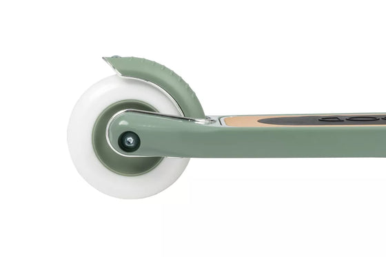 Trottinette 2 roues Banwood vert forêt - trottinette enfant design avec panier en osier